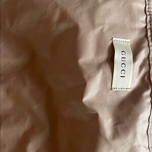 Gucci Beige Leather Baby Changing Mat -NEW